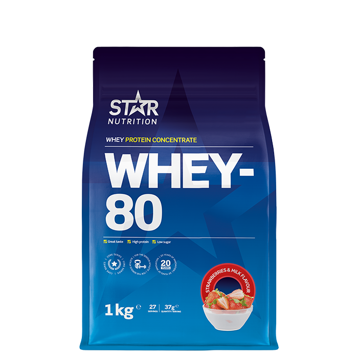 Whey-80 Myseprotein 1 kg
