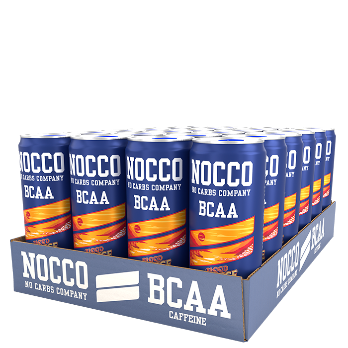 24 x NOCCO BCAA, 330 ml, Blood Orange del Sol, Norge
