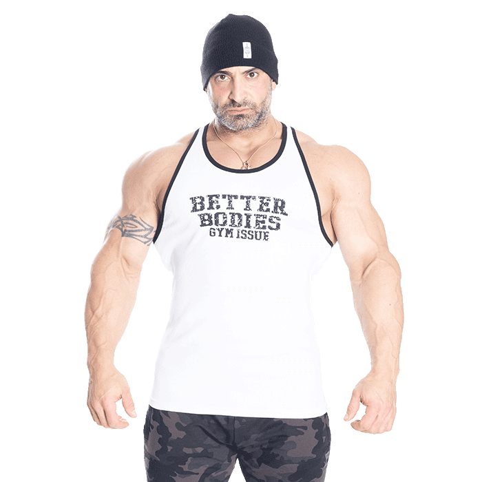 Jersey Rib T-back, White