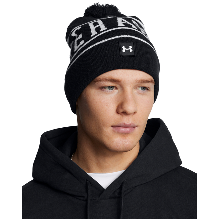 M Halftime Pom Beanie Black