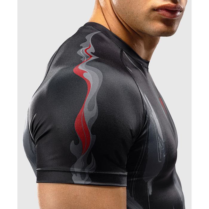 Venum Demon Short Sleeve Rashguard Black/Grey