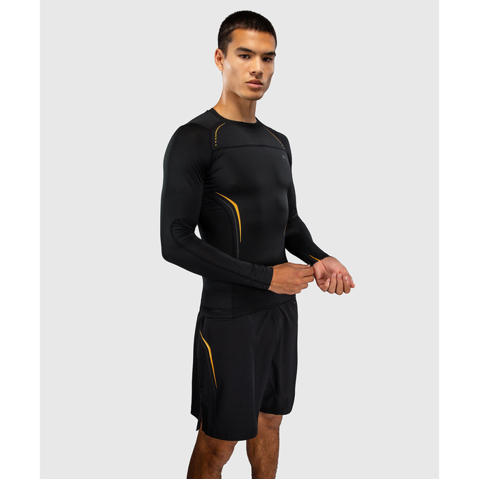 Venum G-Core Long Sleeve Rashguard Black/Gold