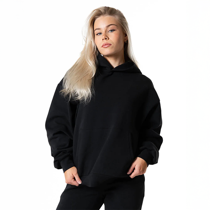Clean Oversized Hettegenser Svart