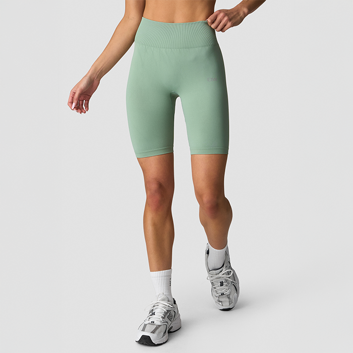 Define Sømløse Sykkelshorts Lys Mosegrønn