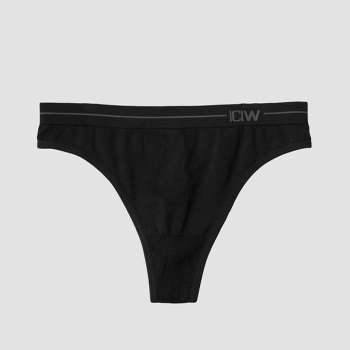 Everyday Seamless Thong 2-pack, Black