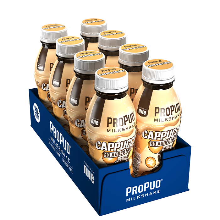 8 x ProPud Protein Milkshake, 330 ml, Cappuccino