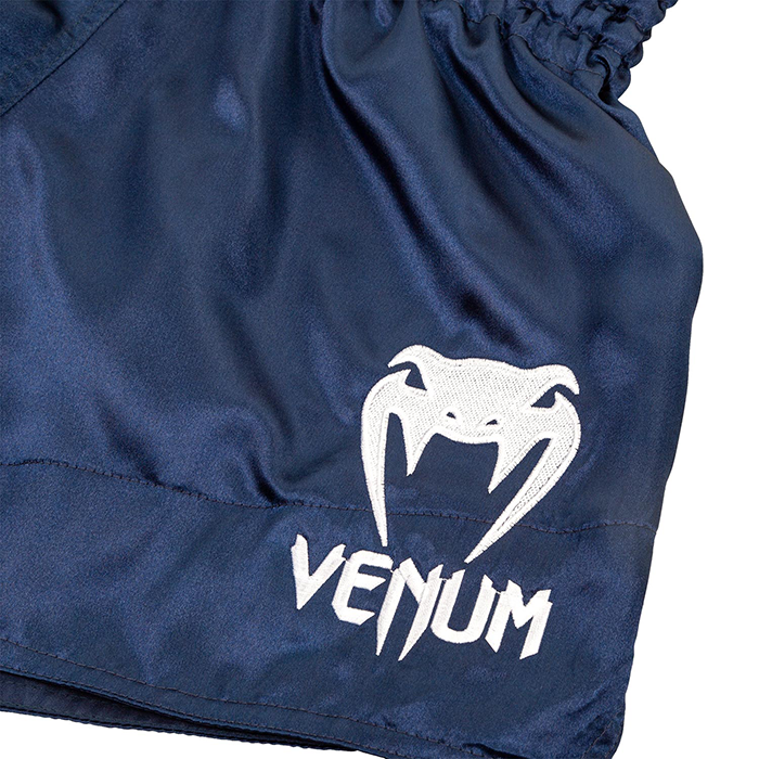Classic Muay Thai Shorts Bl&aring;/Hvit