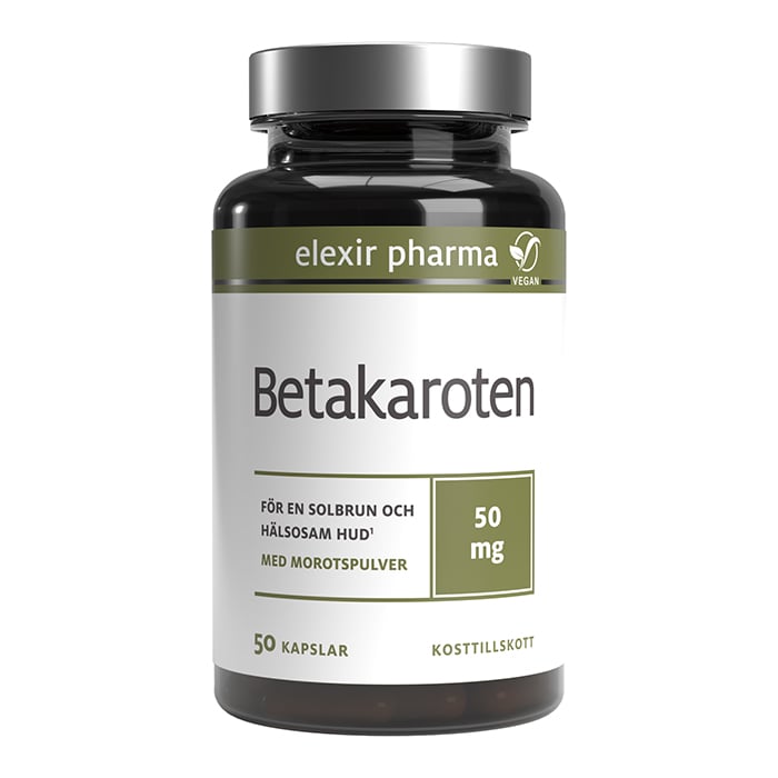 Beta-caroten 50 mg 50 Kapsler