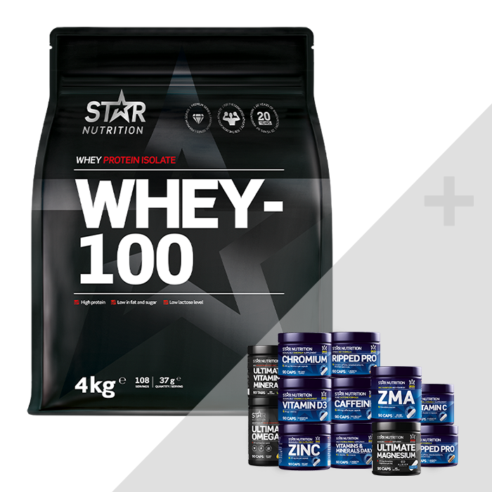 Bilde av Whey-100 4 Kg + Bonus Products!