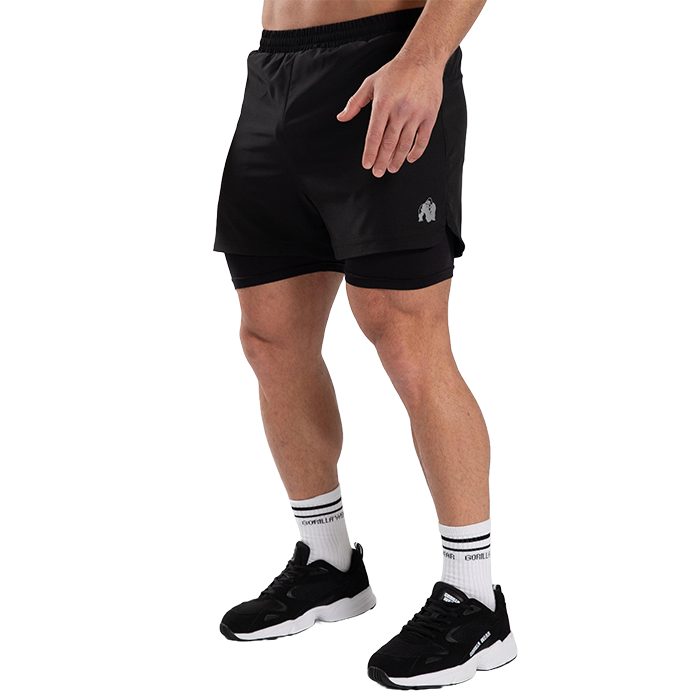 Cortez 2-i-1 Shorts, Black