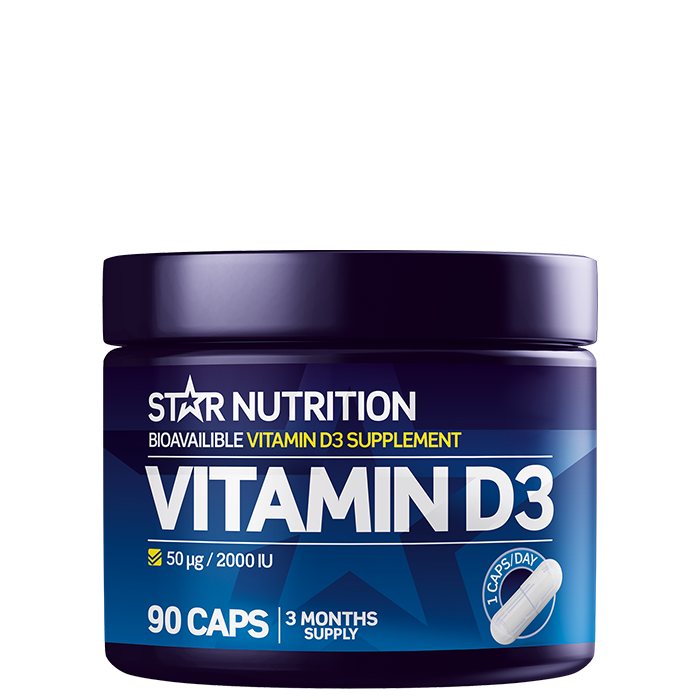 Eksempel på d-vitamin slik det selges i norsk nettbutikk