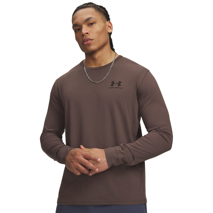 UA Sportstyle Left Chest LS Coyote