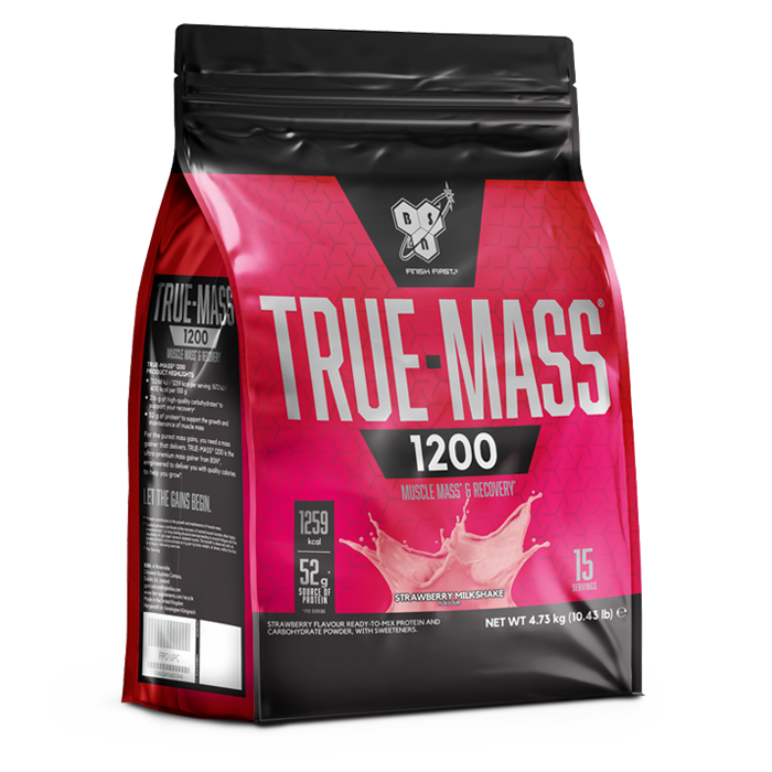 True Mass 1200 Gainer 15 porsjoner strawberry