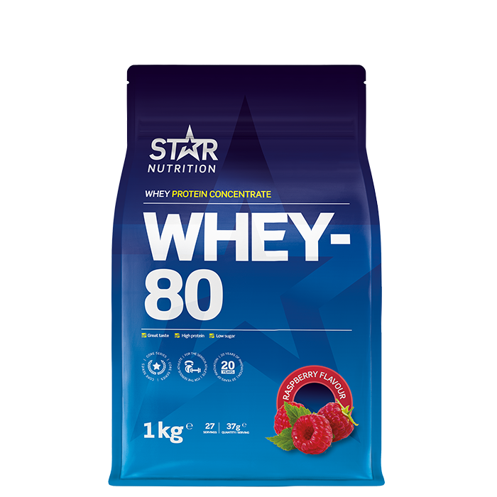 Whey-80 Myseprotein 1 kg