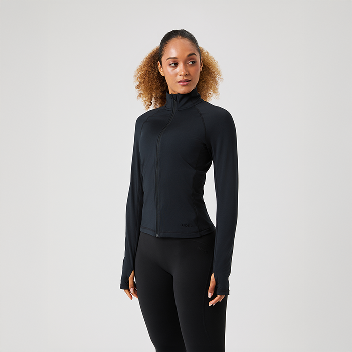 Borg Full Zip Tröja Svart