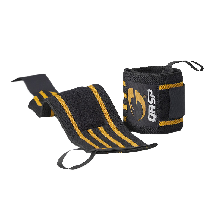 Hardcore Wrist Wraps Svart/Gul