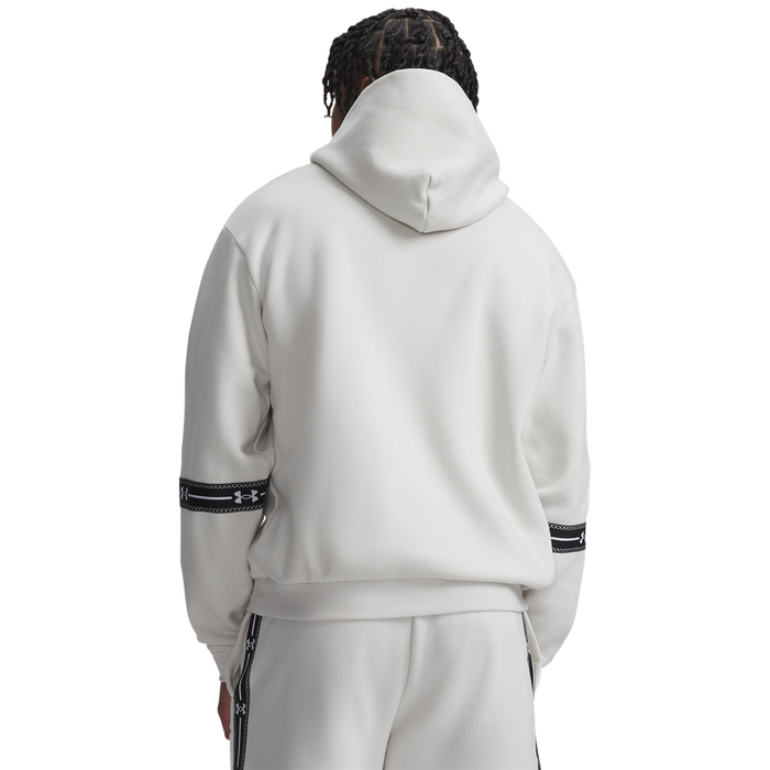 UA Icon Flc Taped Hoodie Summit White