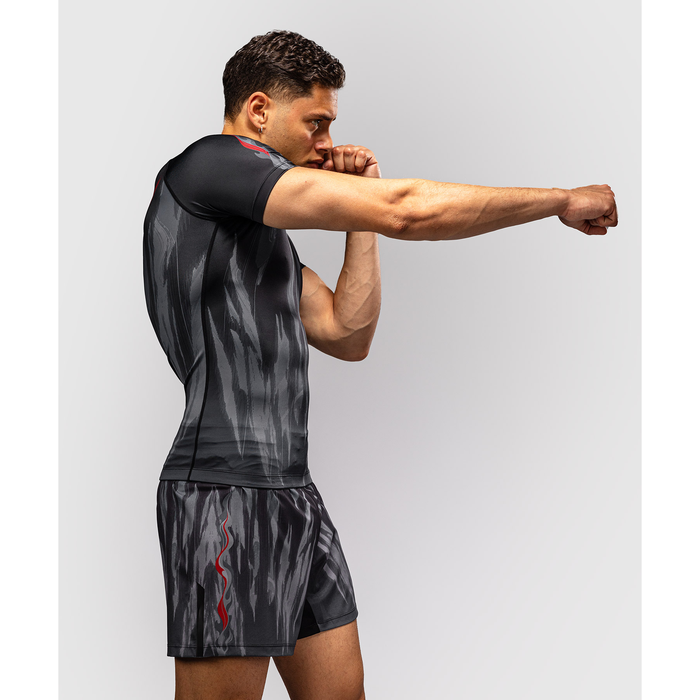 Venum Demon Short Sleeve Rashguard Black/Grey