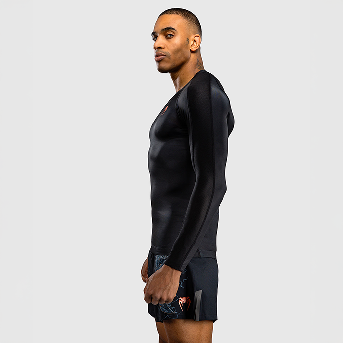 Venum Thunder Dragon Langermet Rashguard Svart Gr&aring; Kobber