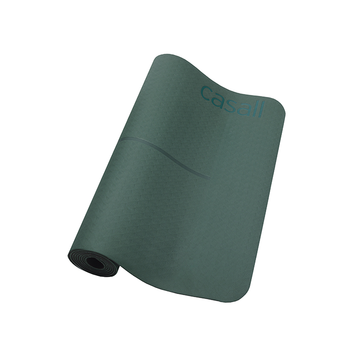 Yogamatte Position 4 mm Gr&oslash;nn Svart