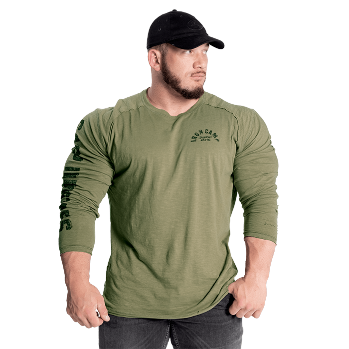Throwback LS Tee, Wash Green