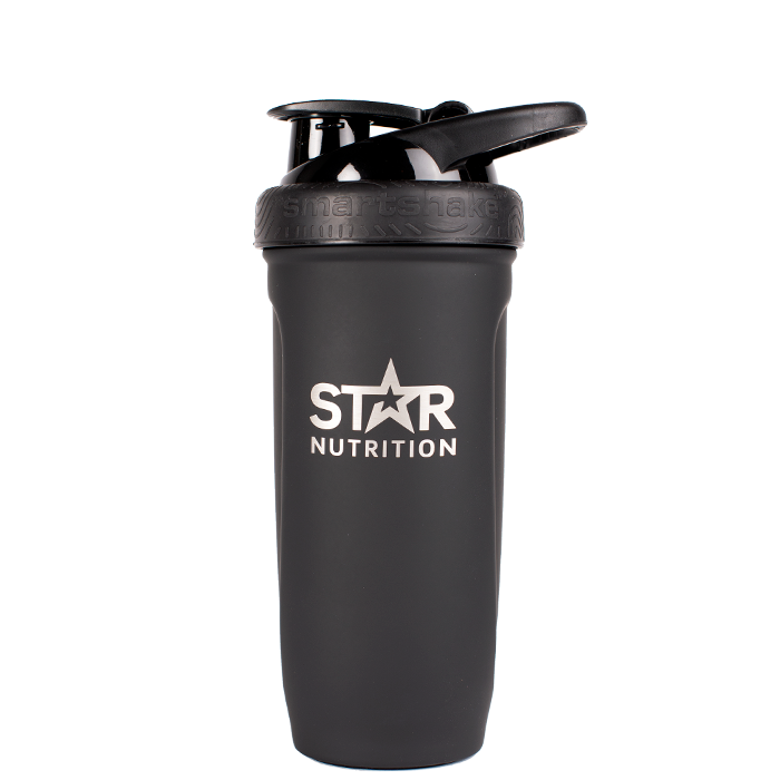 Star Nutrition Stainless Steel Shaker, Black, 900ml