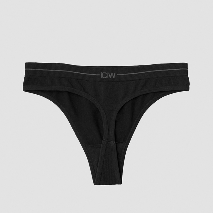 Everyday Seamless Thong 2-pack, Black