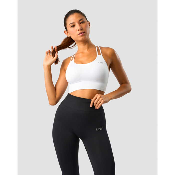 Define Seamless Sports Bra, White