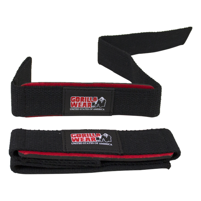 Polstrede Lifting Straps Svart/Rød