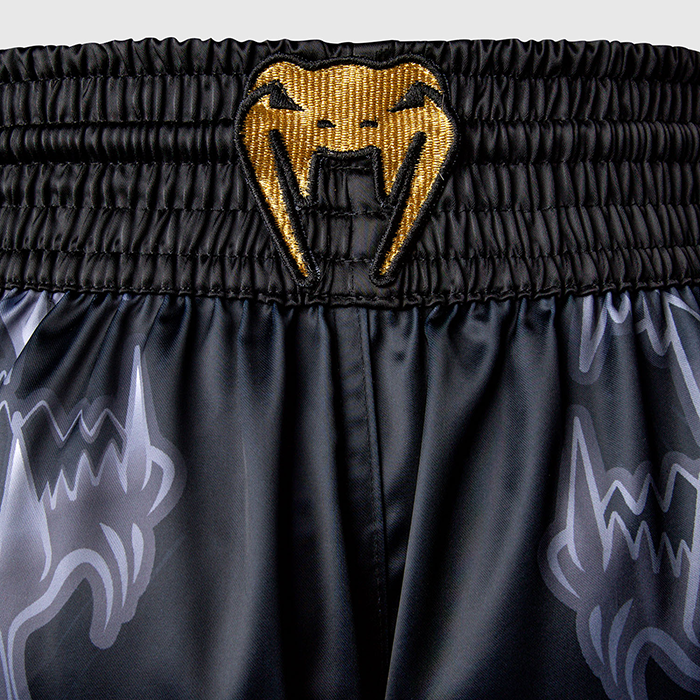 Venum Wolf Atak Muay Thai Shorts Svart Gr&aring;