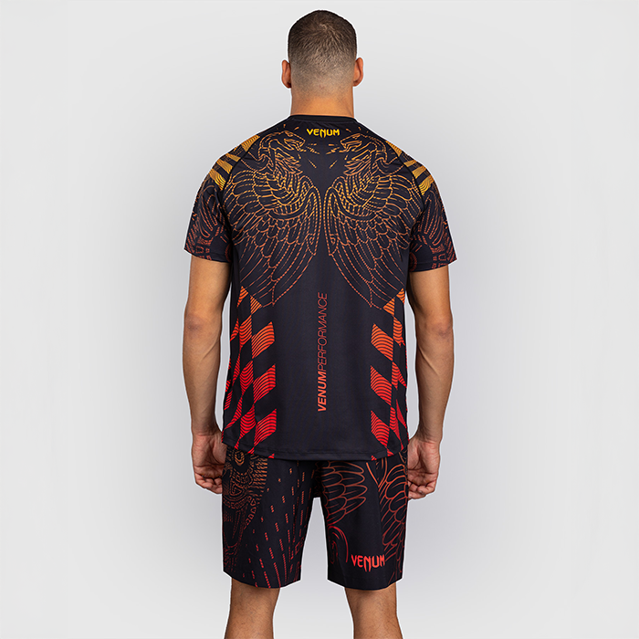 Venum Quetzal Fury Dry Tech T-skjorte Svart R&oslash;d Oransje
