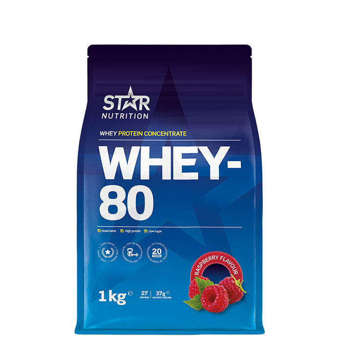 Whey-80 Myseprotein 1 kg