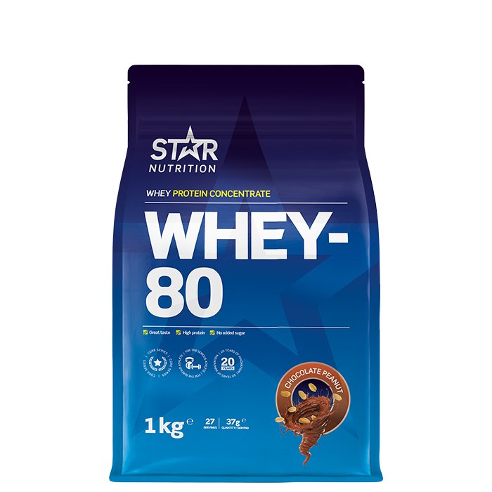 Whey-80 Myseprotein 1 kg