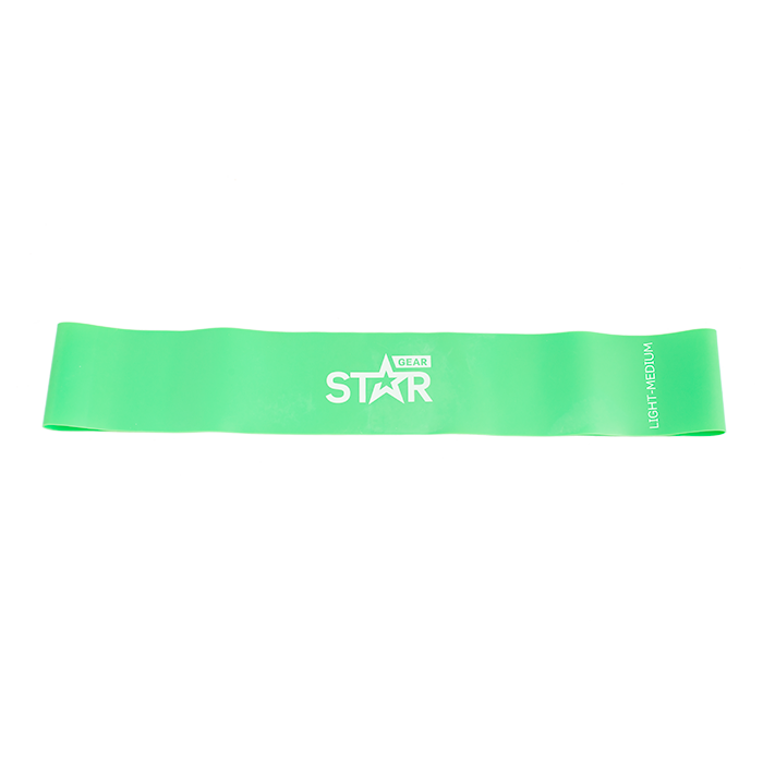 Star Gear Mini Band, Green, Light/Medium, 600 x 0,6mm