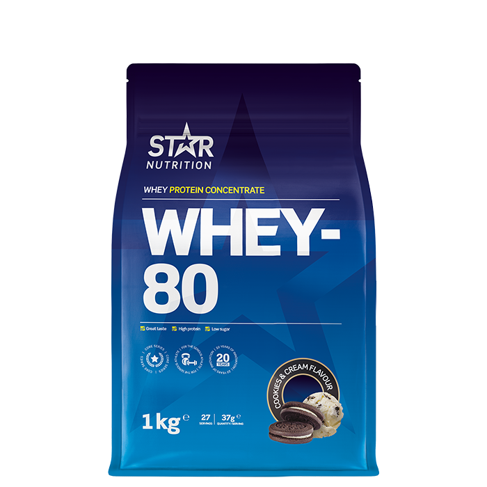 Whey-80 Myseprotein 1 kg