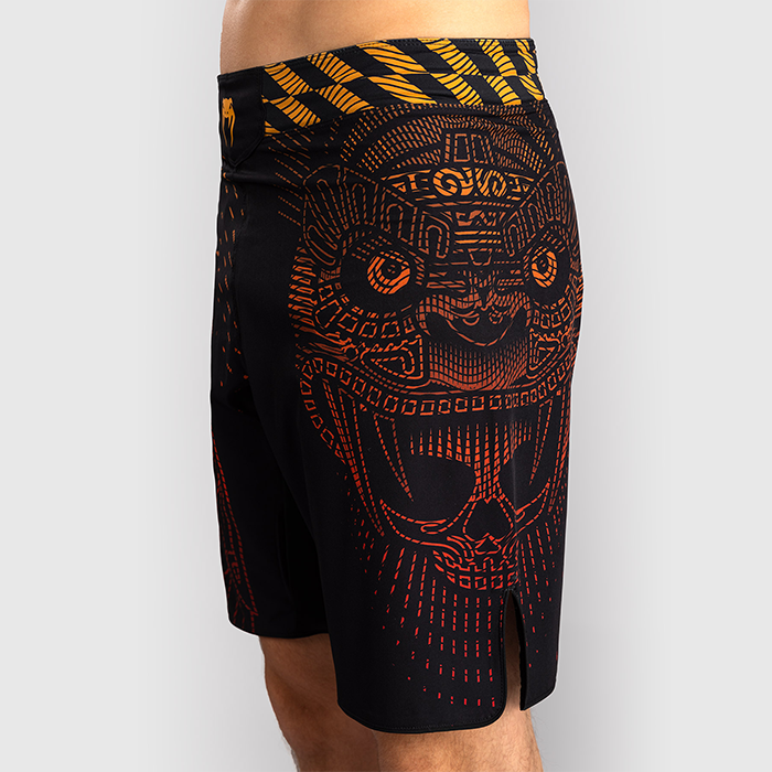 Venum Quetzal Fury Fightshorts Svart R&oslash;d Oransje
