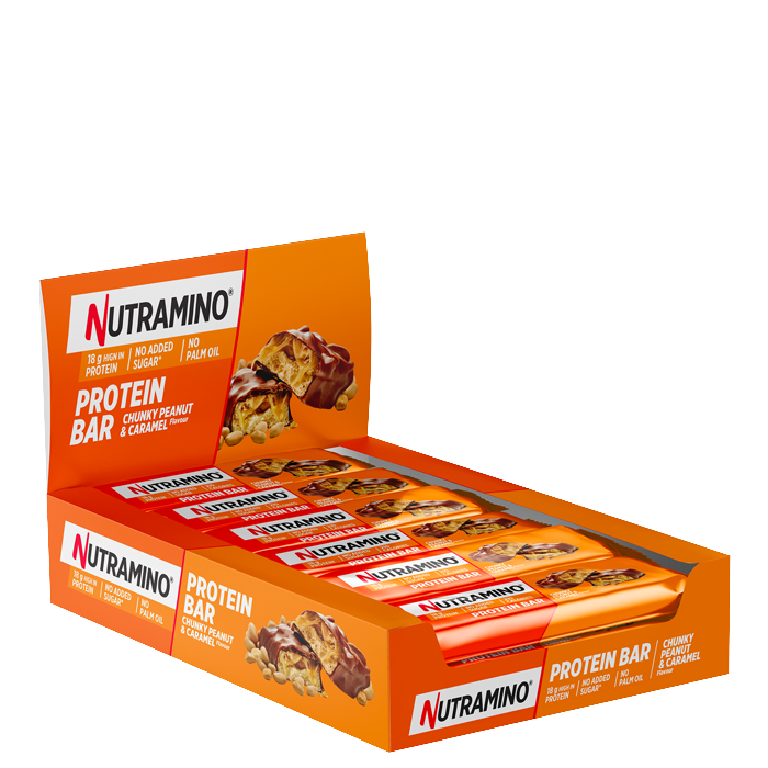 12 x Nutramino Chunky Peanut Proteinbar, 55 g