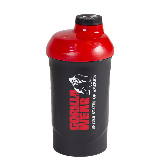 Gorilla Wear Wave Shaker Svart/Rød 600 ml
