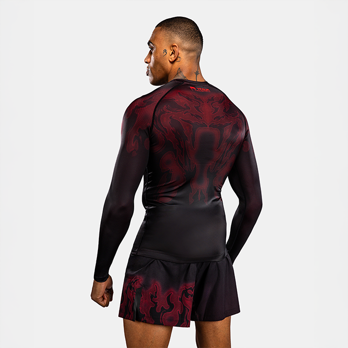 Venum Spectre Langermet Rashguard Svart R&oslash;d