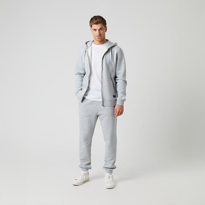 Centre Zip Hoodie Gr&aring;