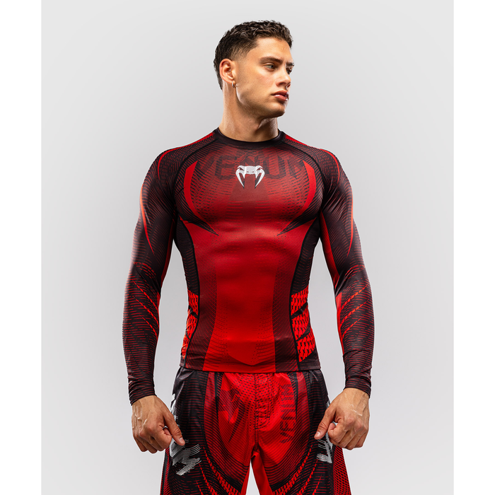 Venum GALACTIC 3.0 Long Sleeve Rashguard Red/Silver