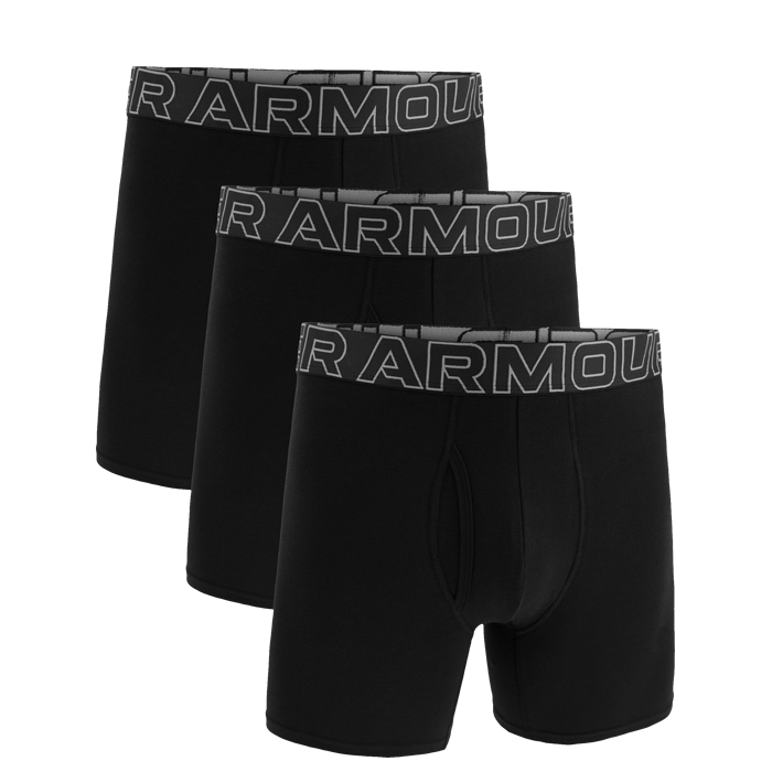 Performance 6in Boxershorts 3-pakk Svart