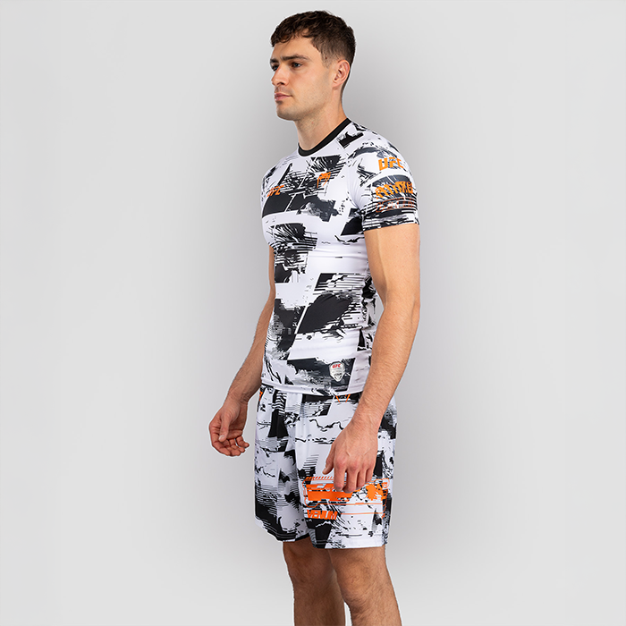UFC Zenith by Venum Fight Week Rashguard Kort erme Svart Hvit Oransje