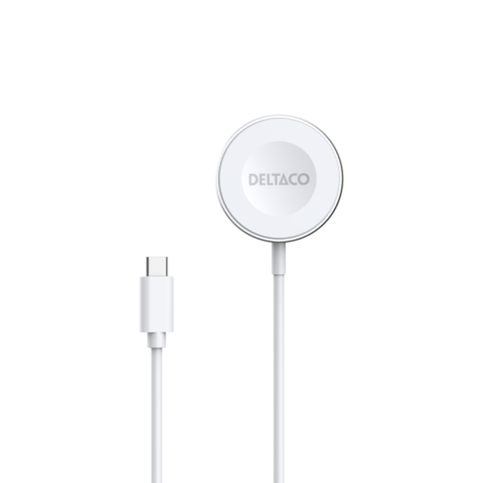 Lader for Apple Watch og Samsung Galaxy Watch USB-C Hvit 1 m