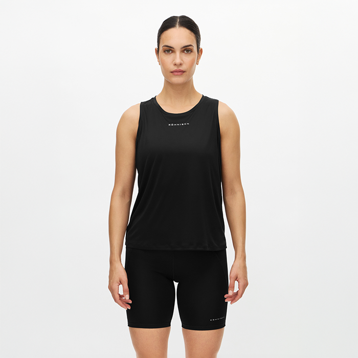 Team Logo Singlet Svart