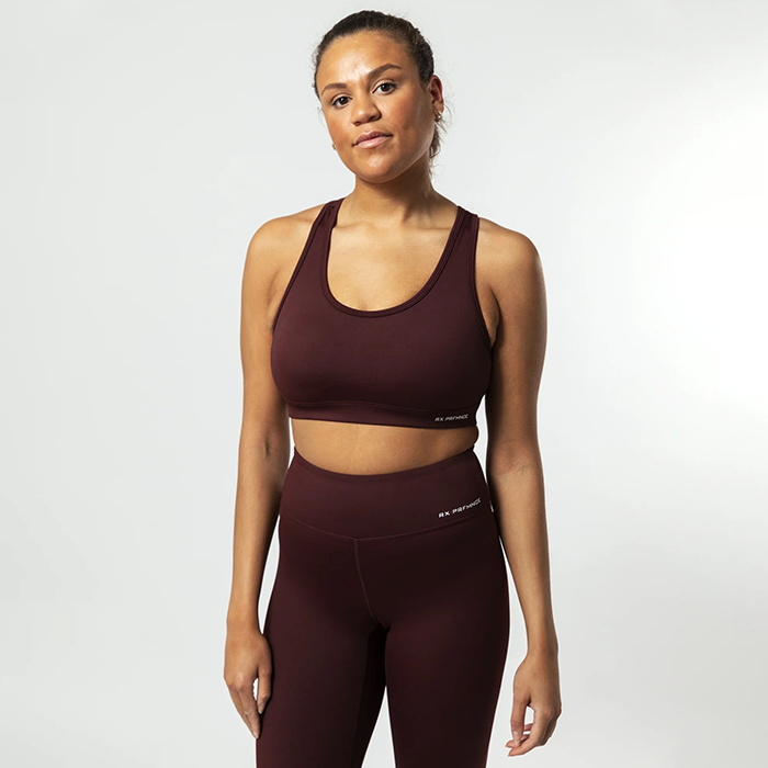 Grace Sports Bra, Burgundy