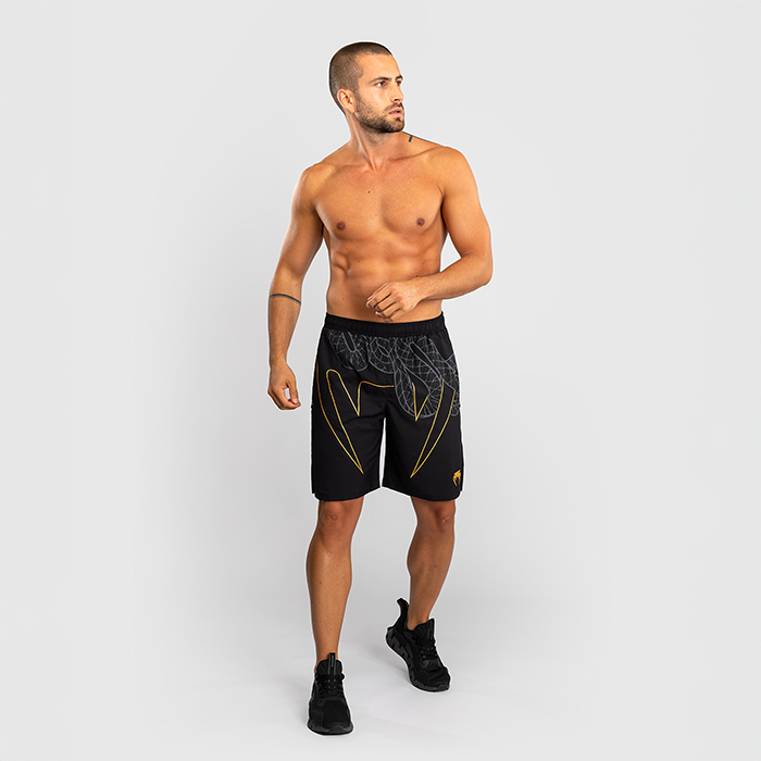 Serpenti Treningsshorts Svart Sølv Gull