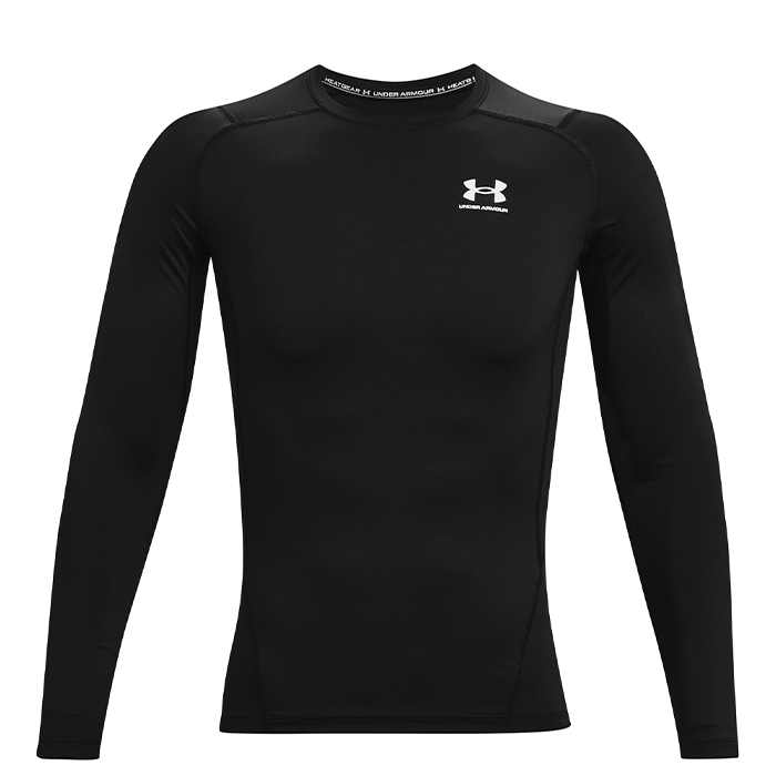 UA HG Armour Comp LS, Black