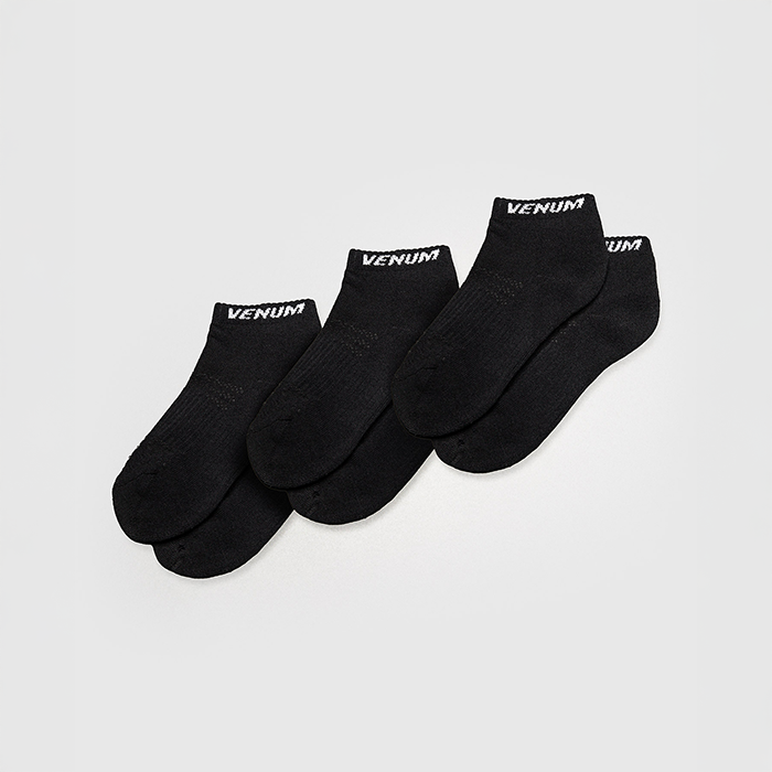 Ankelsokker 3 par Svart Hvit