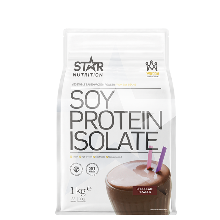 Star Nutrition Soy Protein Isolate 1 kg, proteinpulver CHOCOLATE